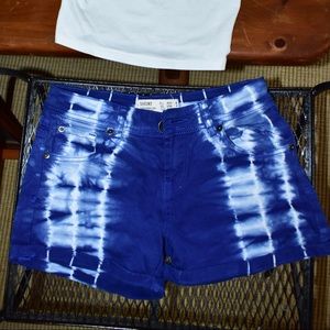 Funky Blue and White Shorts